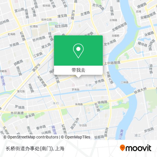 长桥街道办事处(南门)地图