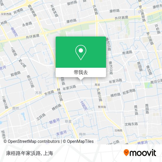 康梧路年家浜路地图