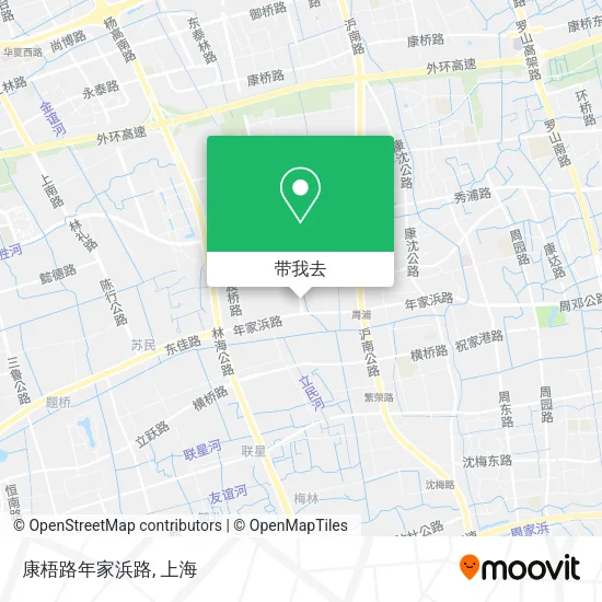 康梧路年家浜路地图