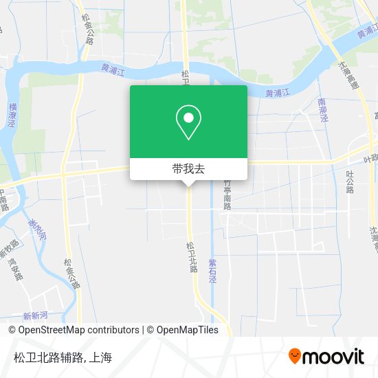 松卫北路辅路地图