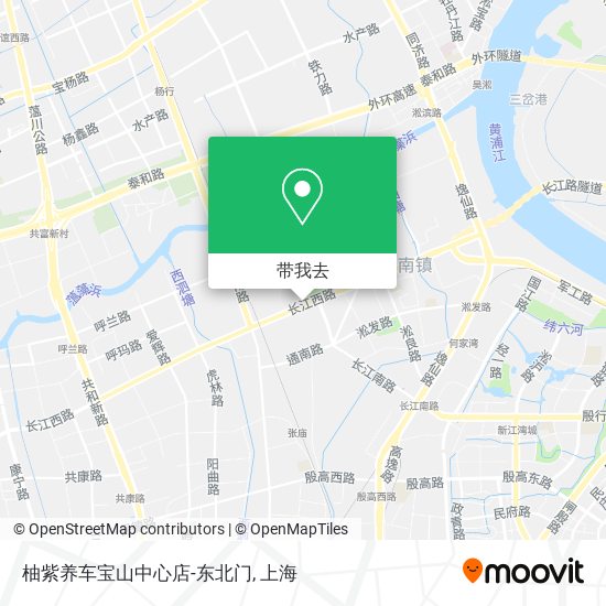 柚紫养车宝山中心店-东北门地图