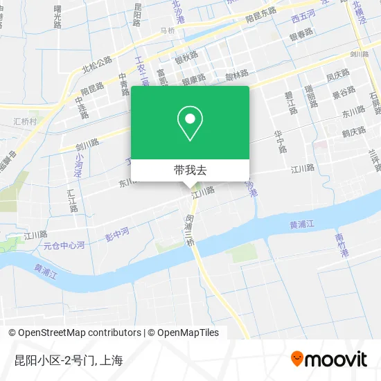 昆阳小区-2号门地图