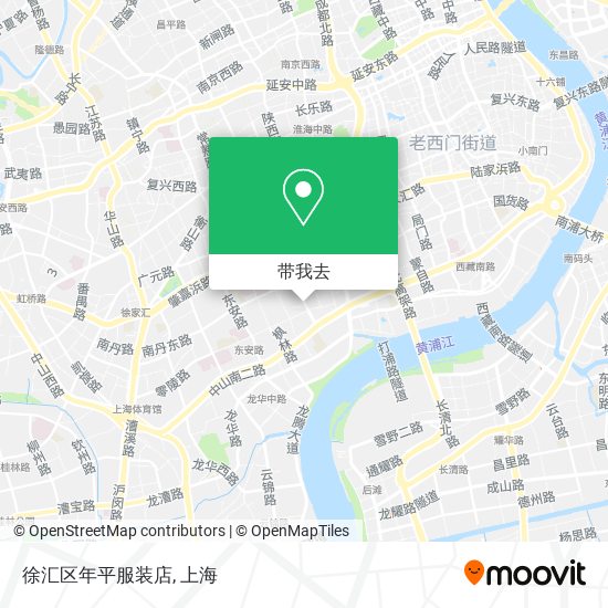 徐汇区年平服装店地图