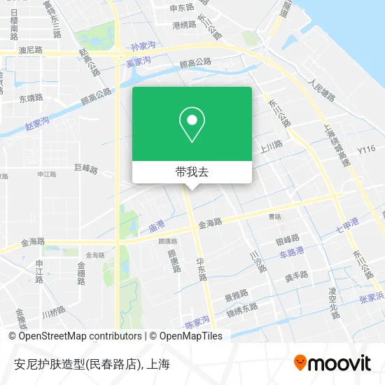 安尼护肤造型(民春路店)地图