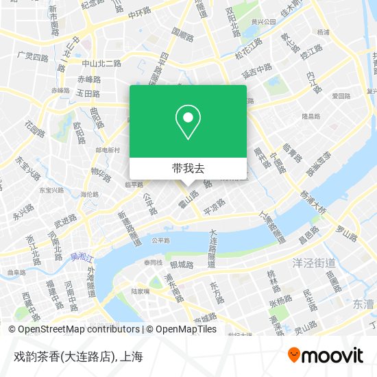 戏韵茶香(大连路店)地图