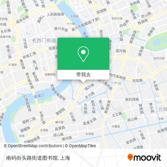 南码街头路街道图书馆地图