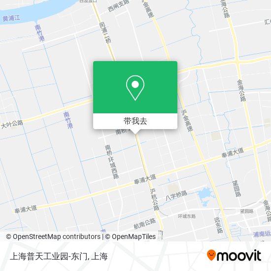 上海普天工业园-东门地图