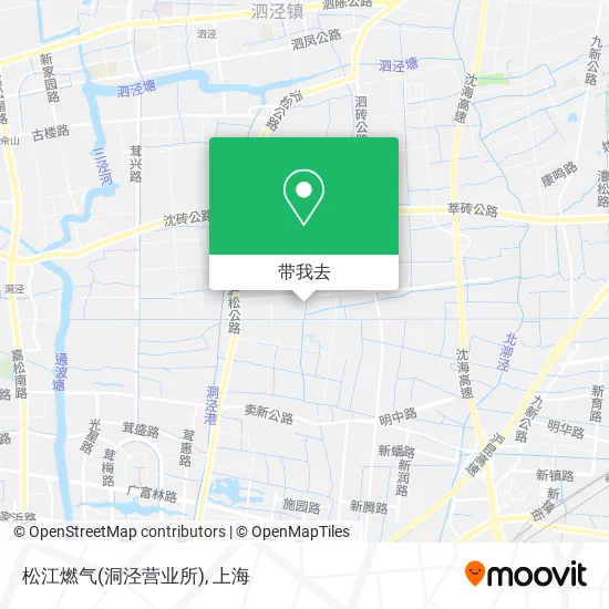 松江燃气(洞泾营业所)地图