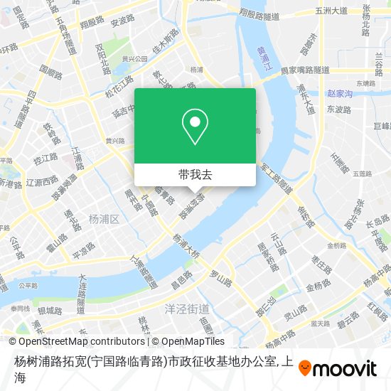 杨树浦路拓宽(宁国路临青路)市政征收基地办公室地图