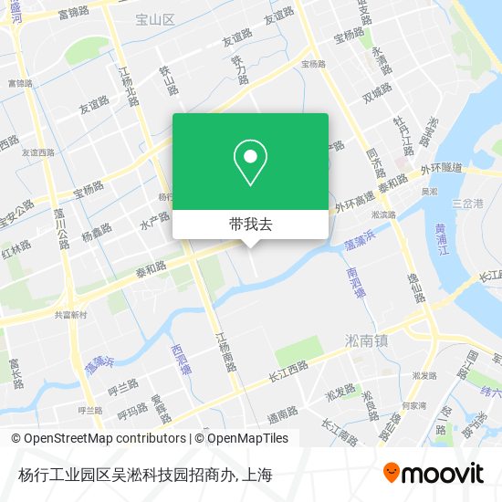 杨行工业园区吴淞科技园招商办地图