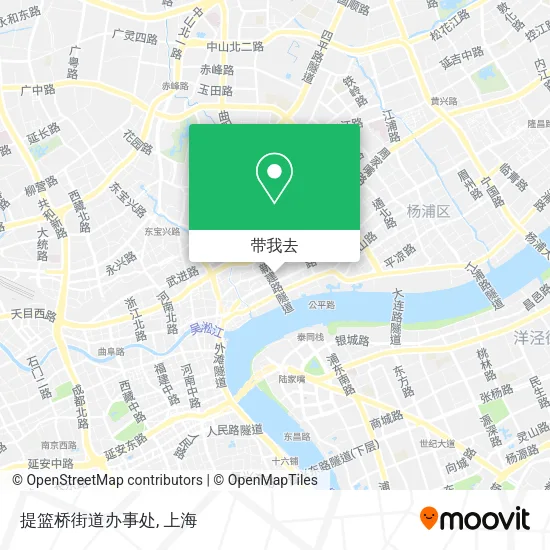 提篮桥街道办事处地图