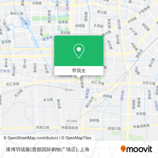 康博羽绒服(鹿都国际购物广场店)地图