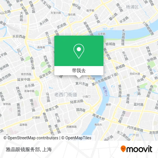 雅晶眼镜服务部地图