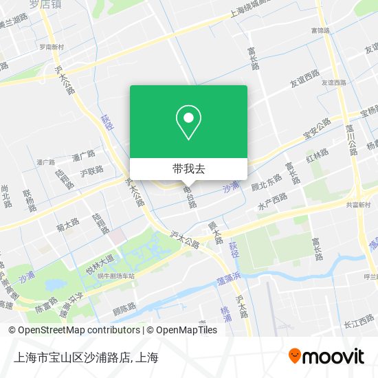 上海市宝山区沙浦路店地图