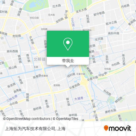 上海拓为汽车技术有限公司地图