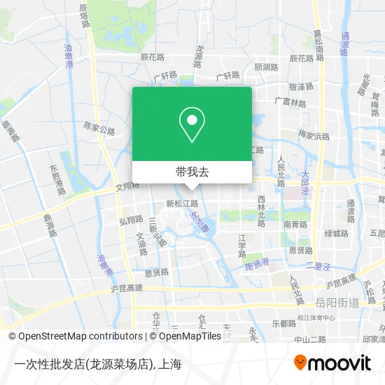 一次性批发店(龙源菜场店)地图
