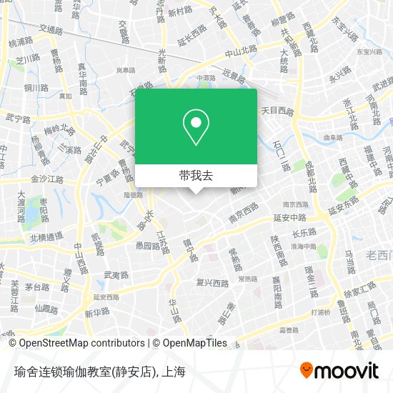 瑜舍连锁瑜伽教室(静安店)地图