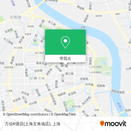 万信R酒店(上海五角场店)地图