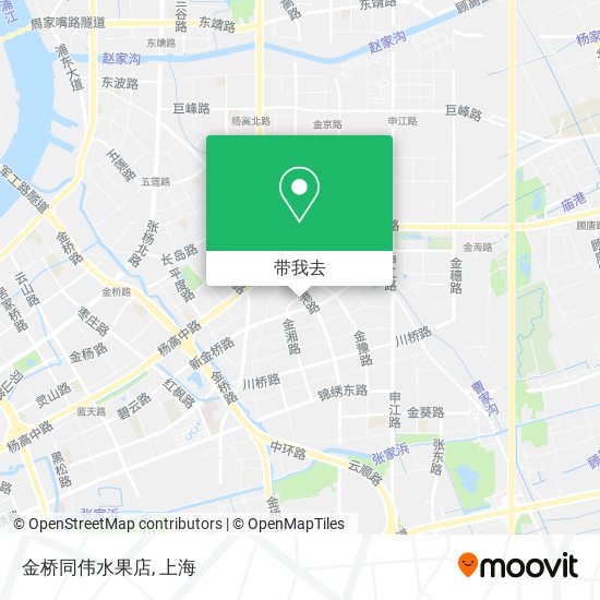 金桥同伟水果店地图