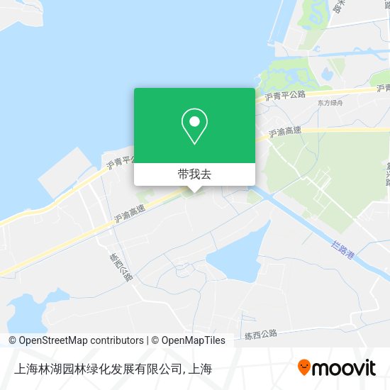 上海林湖园林绿化发展有限公司地图