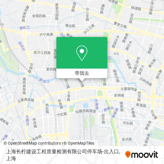 上海长柠建设工程质量检测有限公司停车场-出入口地图