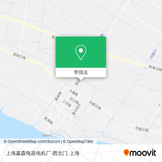 上海嬴森电器电机厂-西北门地图