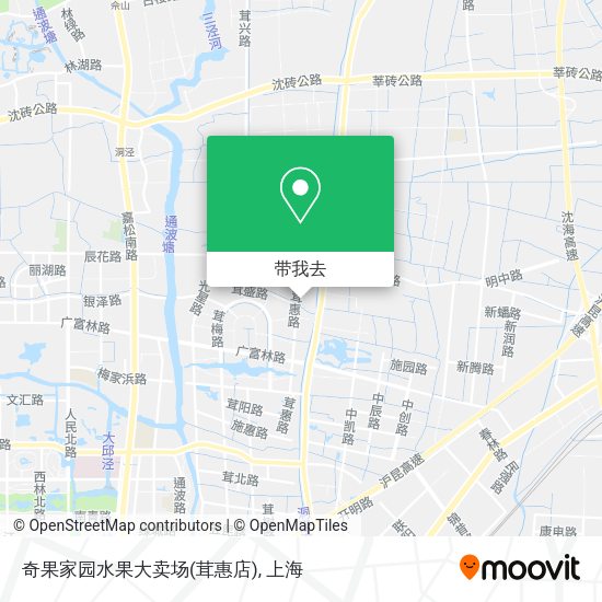奇果家园水果大卖场(茸惠店)地图