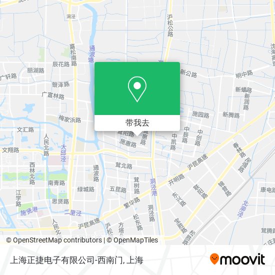上海正捷电子有限公司-西南门地图