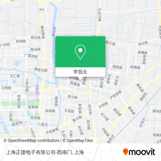 上海正捷电子有限公司-西南门地图
