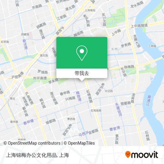 上海锦梅办公文化用品地图