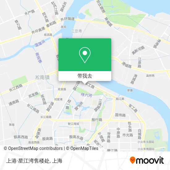 上港·星江湾售楼处地图