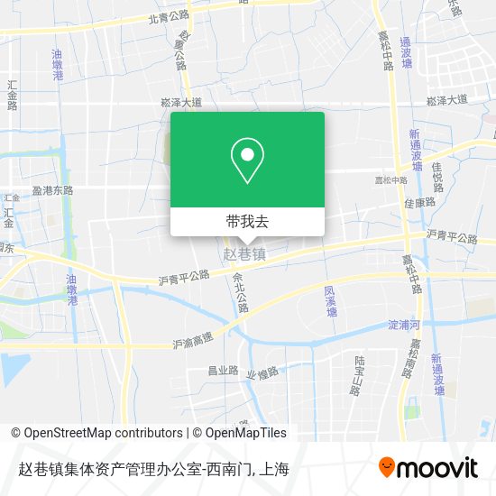 赵巷镇集体资产管理办公室-西南门地图
