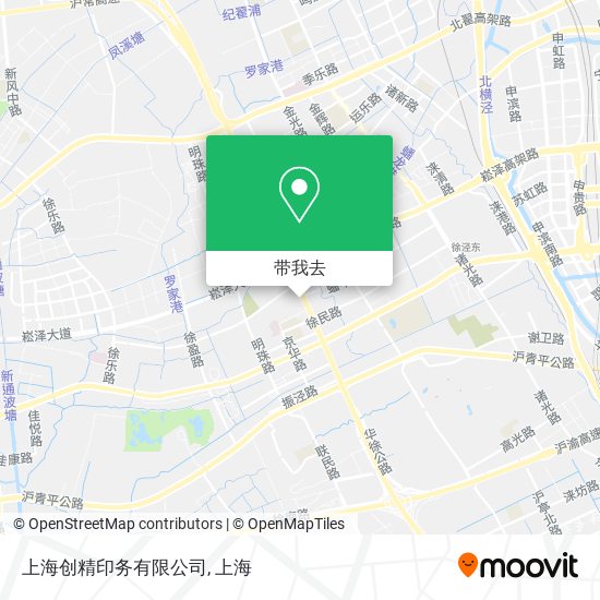 上海创精印务有限公司地图