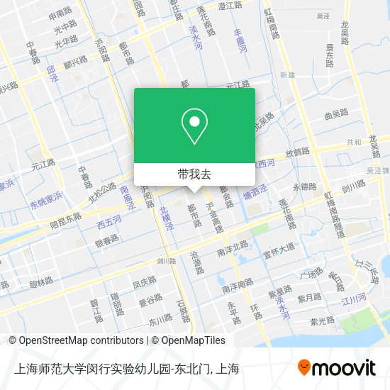 上海师范大学闵行实验幼儿园-东北门地图