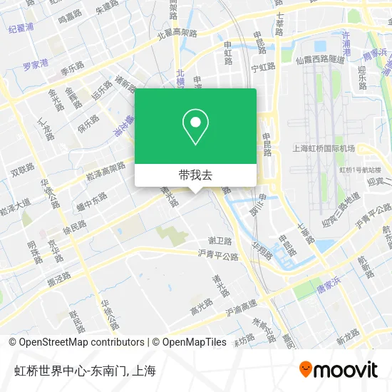 虹桥世界中心-东南门地图