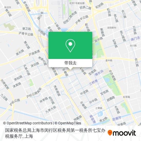 国家税务总局上海市闵行区税务局第一税务所七宝办税服务厅地图