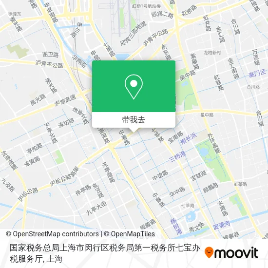 国家税务总局上海市闵行区税务局第一税务所七宝办税服务厅地图