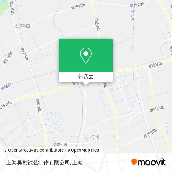 上海吴彬铁艺制作有限公司地图