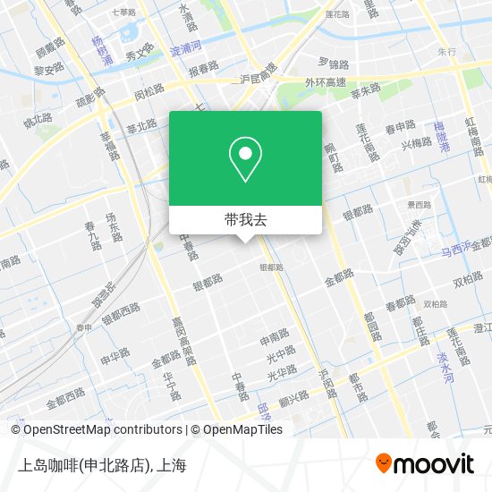 上岛咖啡(申北路店)地图