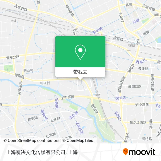 上海襄决文化传媒有限公司地图