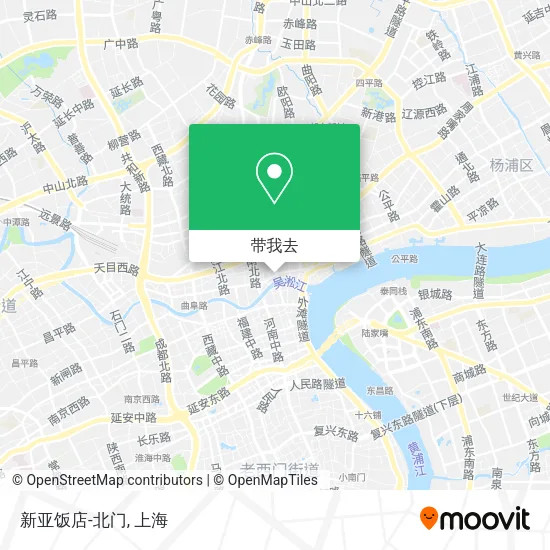 新亚饭店-北门地图