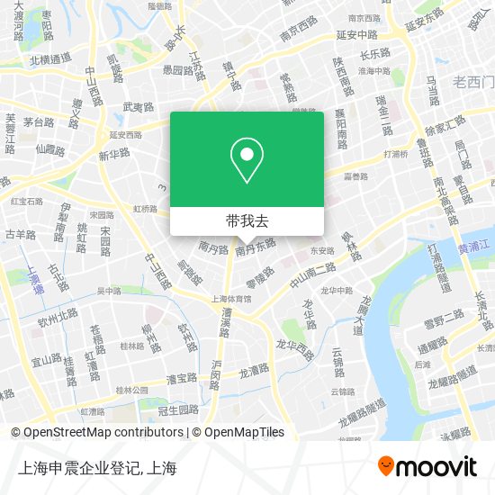 上海申震企业登记地图