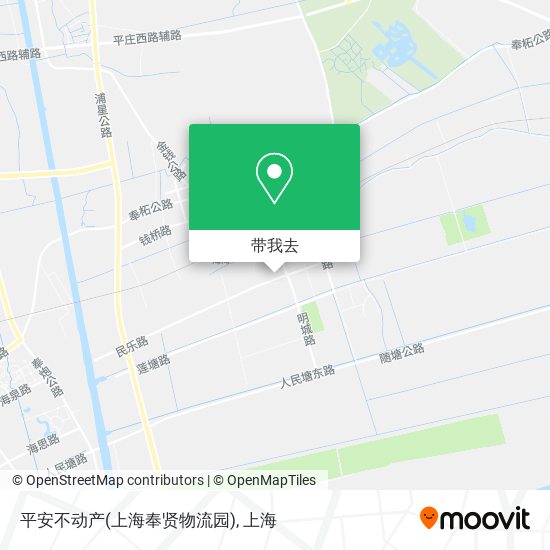 平安不动产(上海奉贤物流园)地图