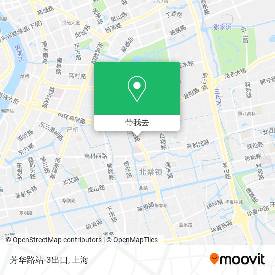 芳华路站-3出口地图
