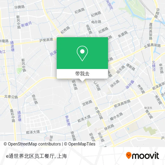 e通世界北区员工餐厅地图