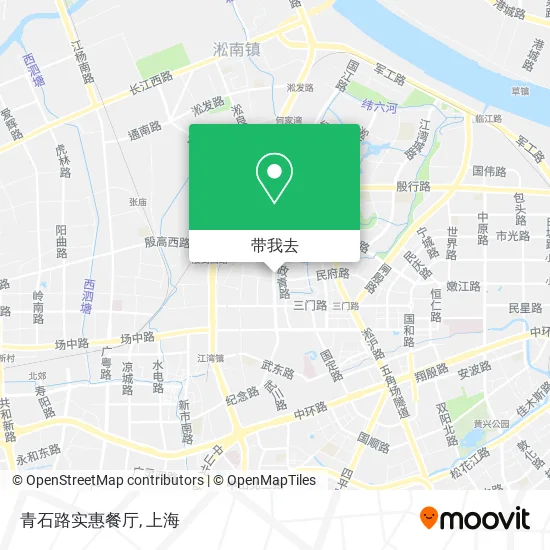 青石路实惠餐厅地图