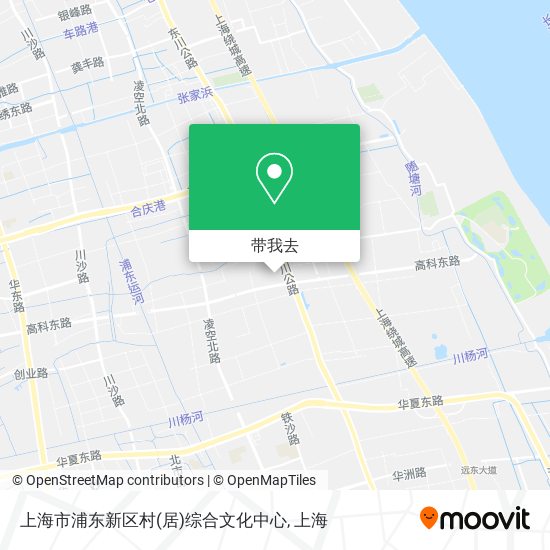 上海市浦东新区村(居)综合文化中心地图