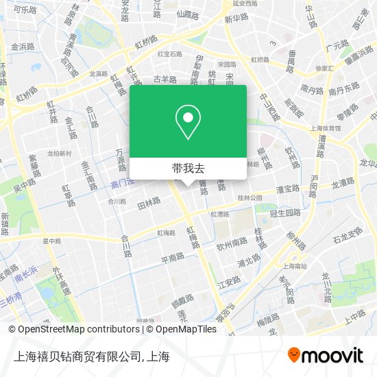 上海禧贝钻商贸有限公司地图