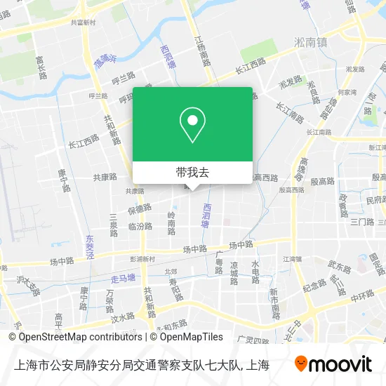 上海市公安局静安分局交通警察支队七大队地图