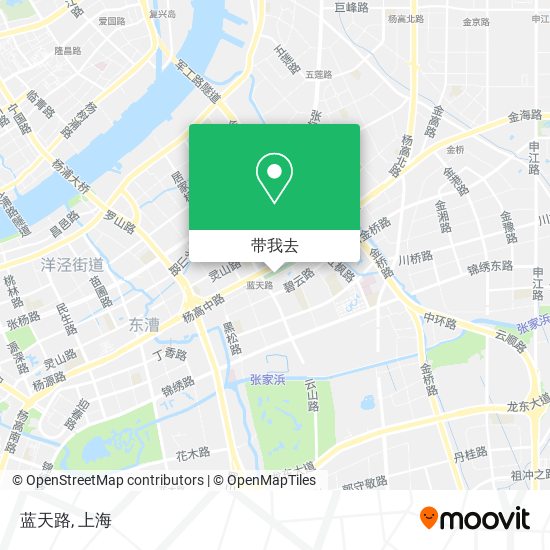 蓝天路地图
